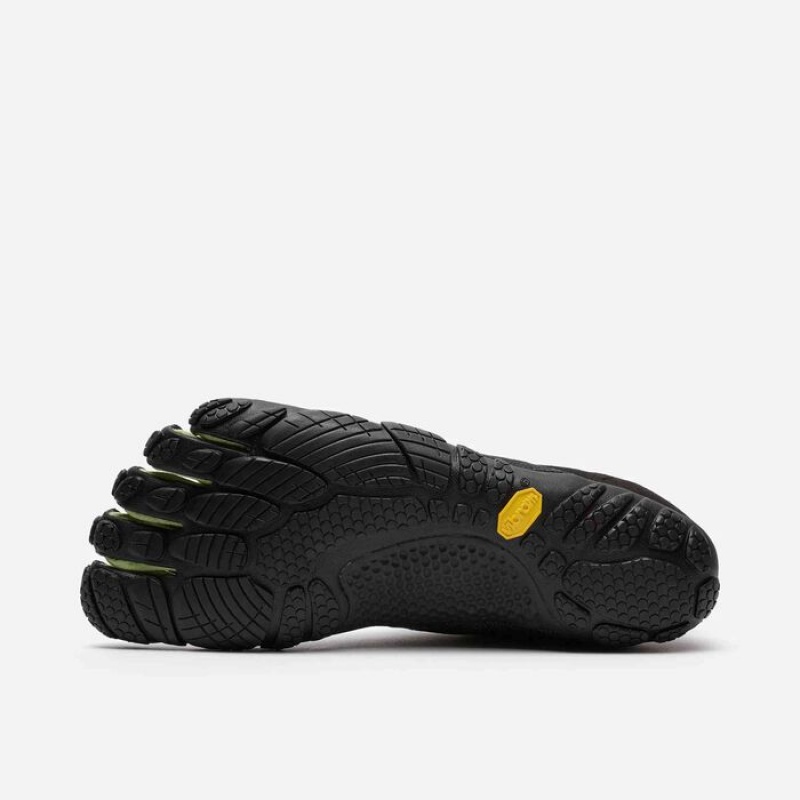 Vibram V-Run Retro Women's Running Shoes Black / Green / Black | YFJZA-0978