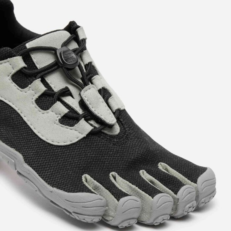 Vibram V-Run Retro Women's Running Shoes Black / Grey | QTWCN-6512