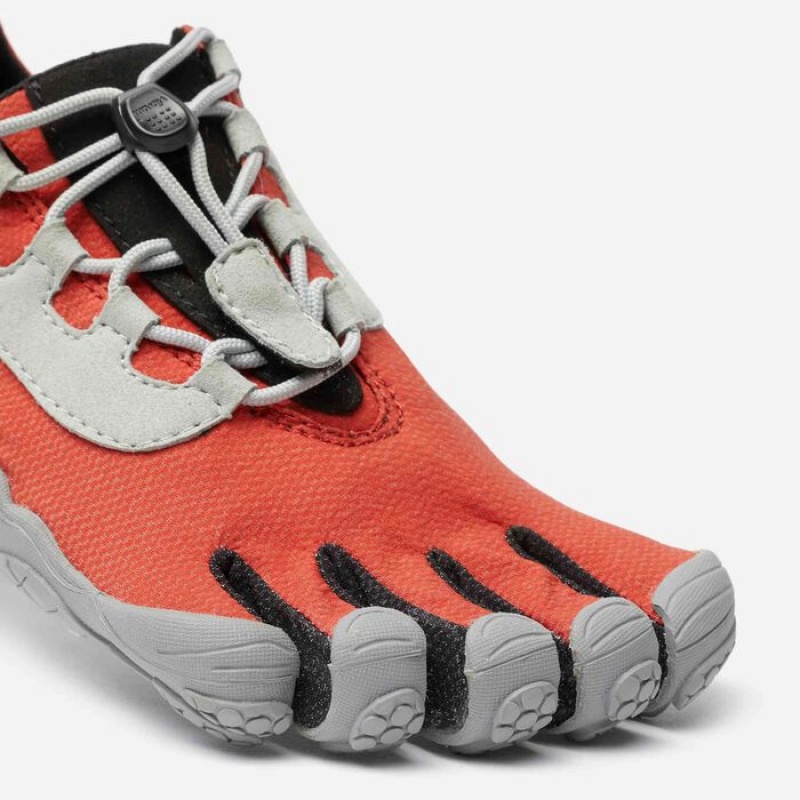 Vibram V-Run Retro Women's Running Shoes Red / Black / Grey | LRAYO-8793