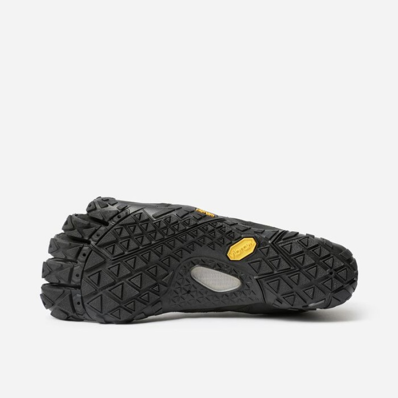 Vibram V-Trail 2.0 Men's Hiking Shoes Black / Yellow | EVZBQ-1829