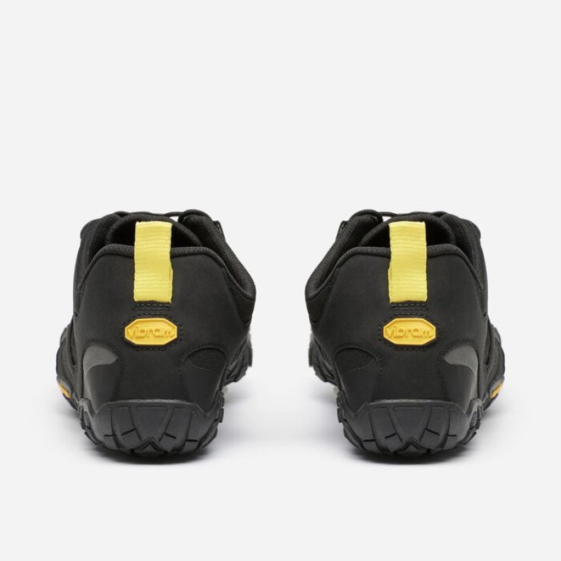 Vibram V-Trail 2.0 Men's Hiking Shoes Black / Yellow | EVZBQ-1829