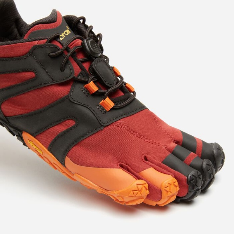 Vibram V-Trail 2.0 Pompeian Men's Running Shoes Red / Black | RPQWU-7513