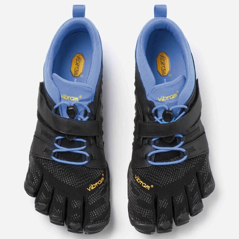 Vibram V-Train 2.0 Women's Training Shoes Black / Light Blue | BCMQK-6104