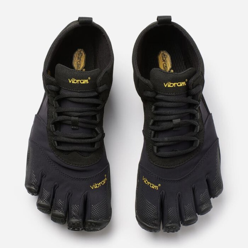 Vibram V-Trek Men's Lifestyle Shoes Black / Black | JLHKR-5170