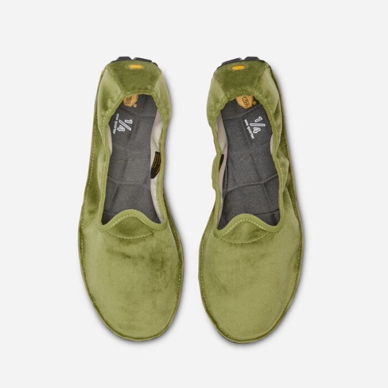 Vibram Velvet Women's One Quarter Green / Black | ITPRM-6197